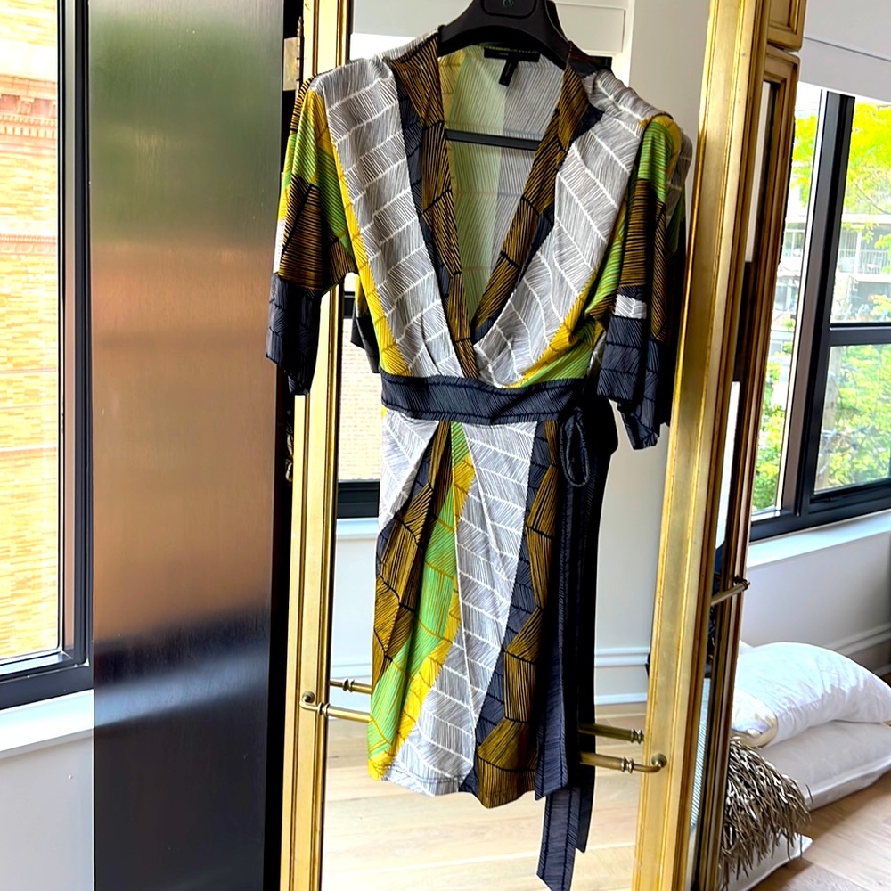 BCBG faux wrap dress